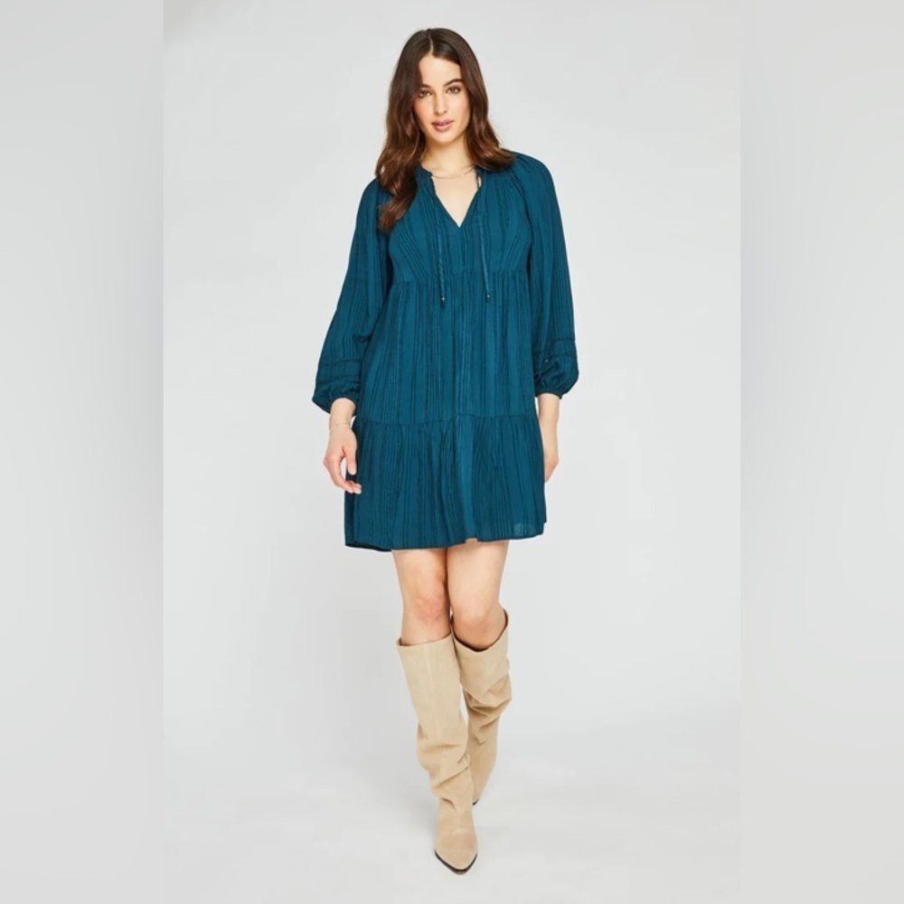 Gentle Fawn Fairfax Dress in Rainforest Green